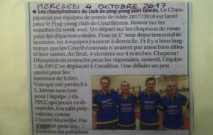 ARTICLE DE PRESSE DE LA PROVENCE