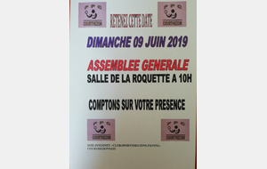 ASSEMBLEE GENERALE DU CLUB