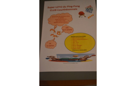 LE P.P.C.C. ORGANISE SON SUPER LOTO