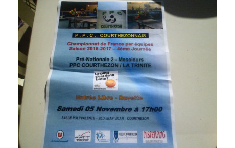 4EME TOUR DU CHAMPIONNAT REGIONAL SENIORS