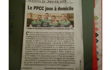 ARTICLE DE PRESSE DE VAUCLUSE MATIN