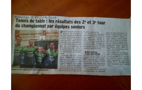 ARTICLE DE PRESSE DU VAUCLUSE MATIN