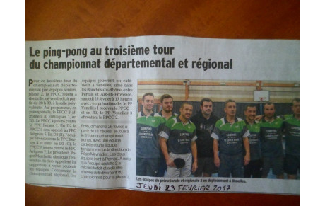 ARTICLE DE PRESSE DU VAUCLUSE MATIN