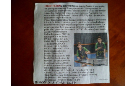 ARTICLE DE PRESSE DE LA PROVENCE