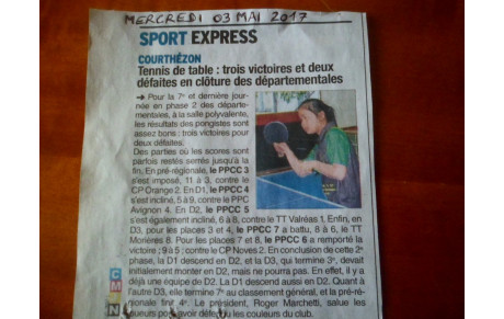 ARTICLE DE PRESSE DE VAUCLUSE MATIN