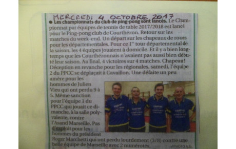 ARTICLE DE PRESSE DE LA PROVENCE